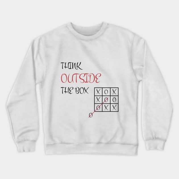 Think Outside The Box Gift Crewneck Sweatshirt by evergreen_brand